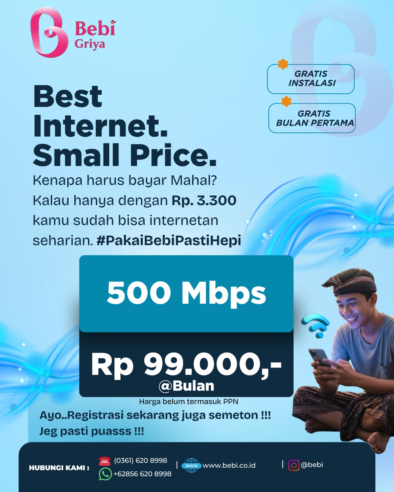 PT. Bali Era Baru Internet (Bebi) launching